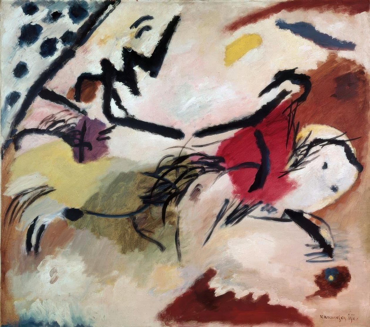 Improvisação 20 (cavalos) de Wassily Kandinsky