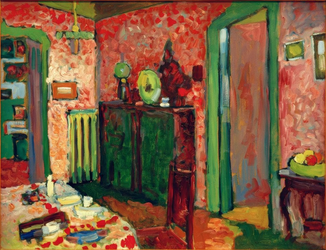 Interior (Minha sala de jantar) de Wassily Kandinsky
