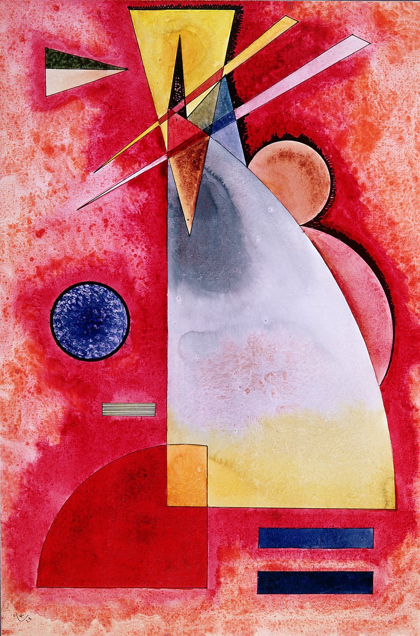 Intermedling, 1928 (guache e vaso sanitário) de Wassily Kandinsky