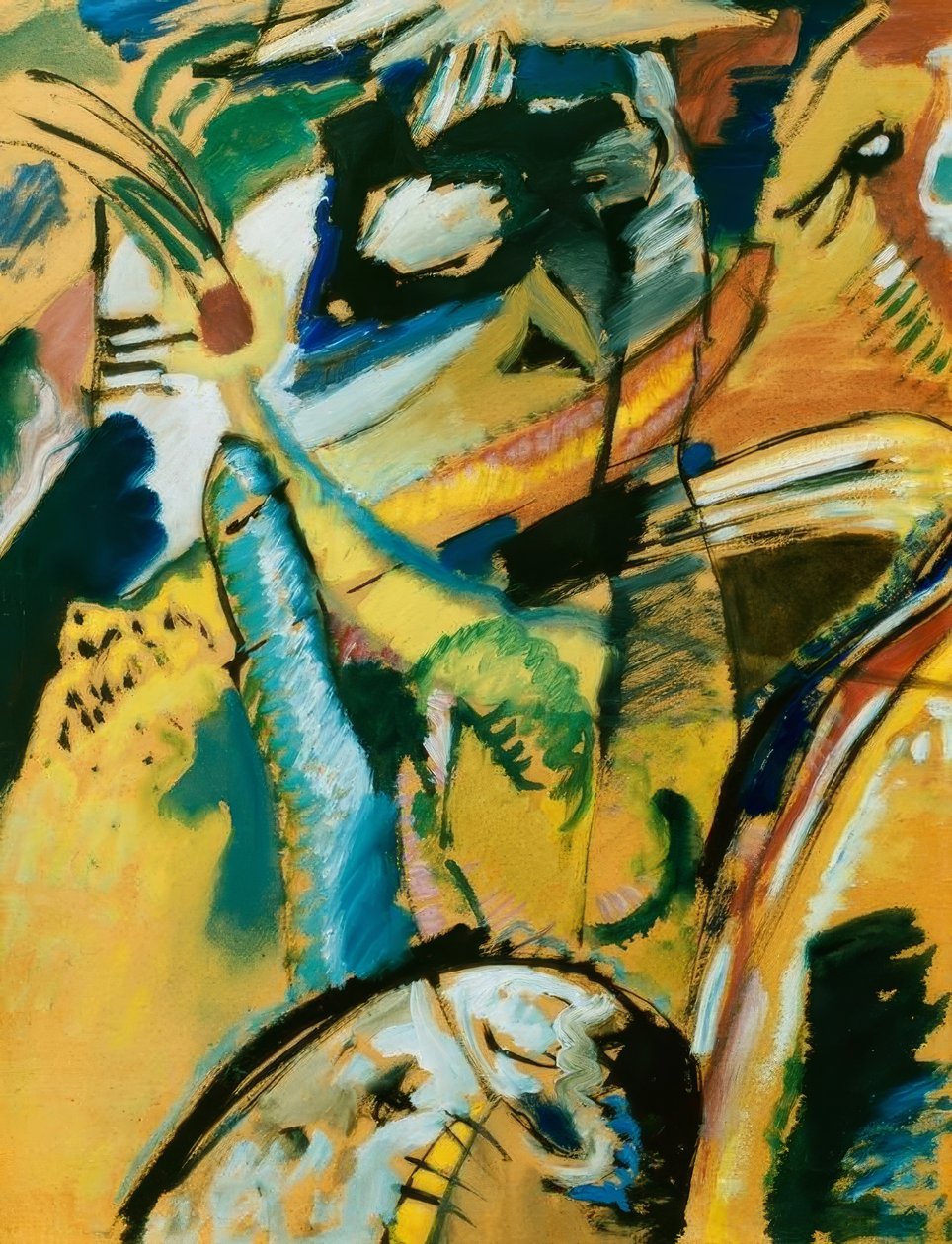Pequeno estudo do mural de Edwin R. Campbell No. 3 de Wassily Kandinsky