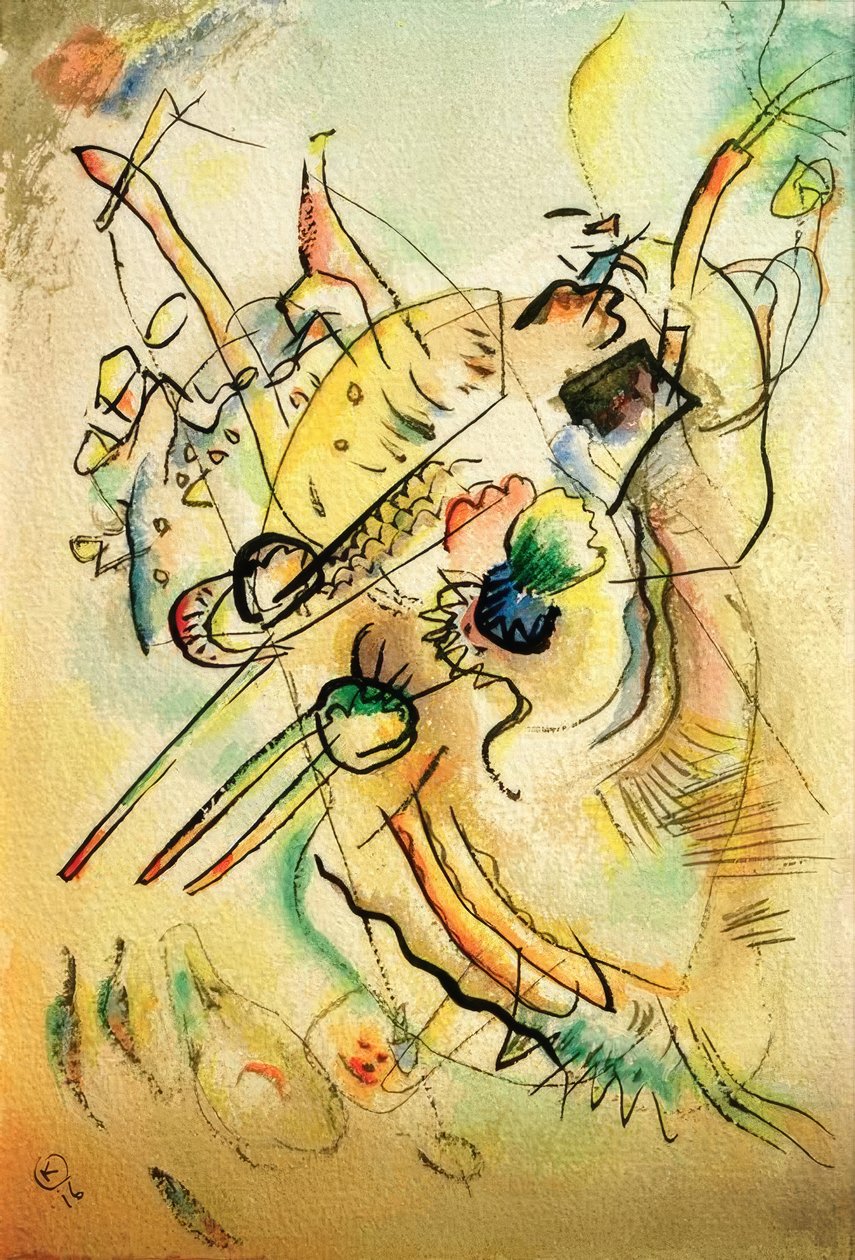 Composição D de Wassily Kandinsky