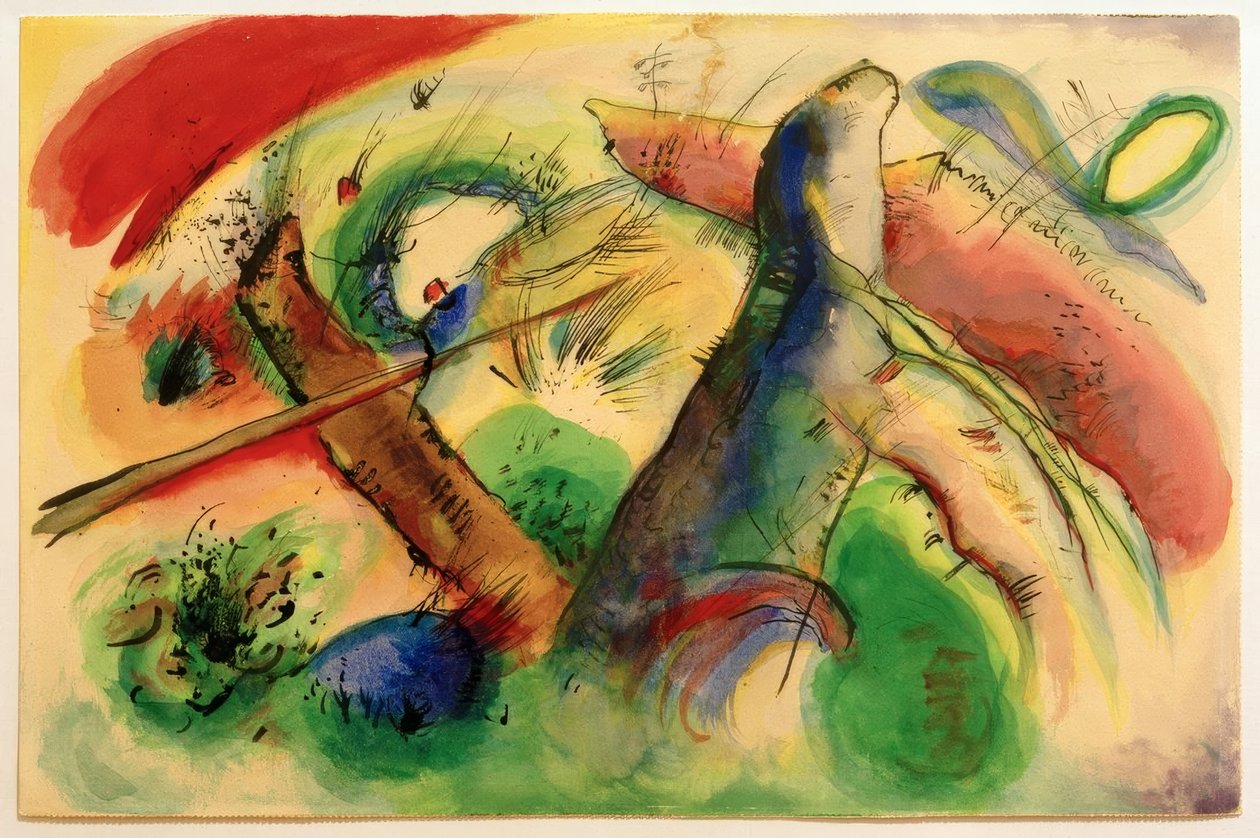Composição E de Wassily Kandinsky