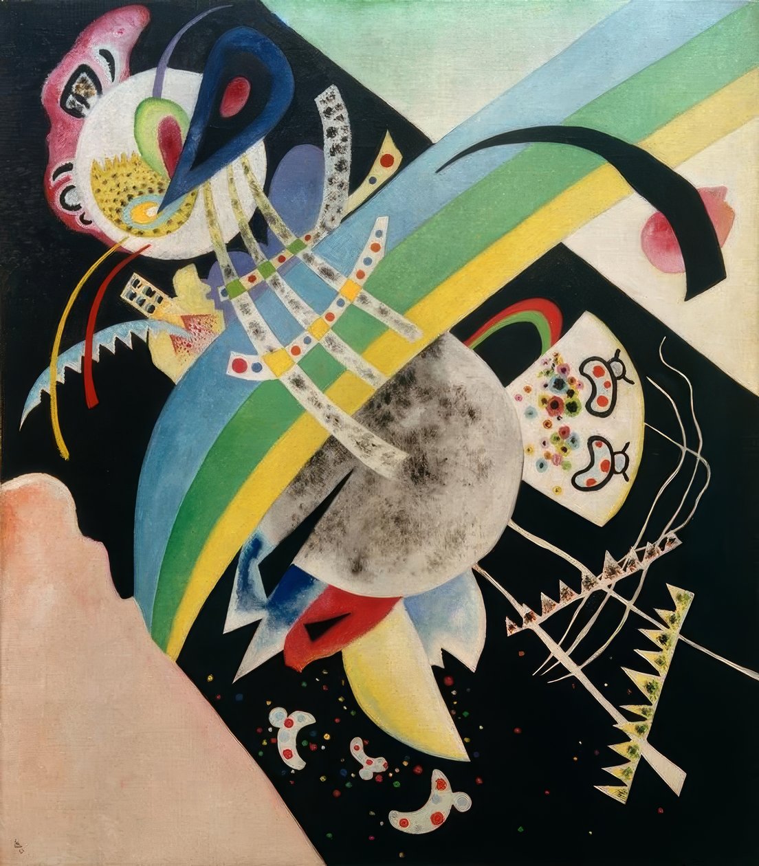 Círculos em preto de Wassily Kandinsky