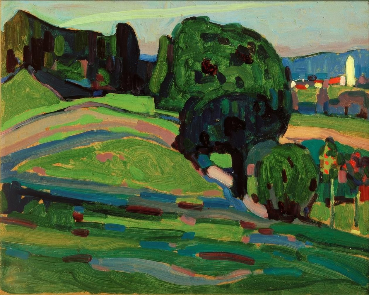 Paisagem em Murnau de Wassily Kandinsky
