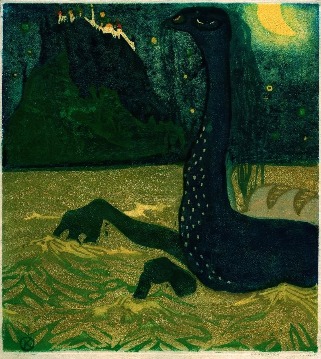 Segunda à noite de Wassily Kandinsky
