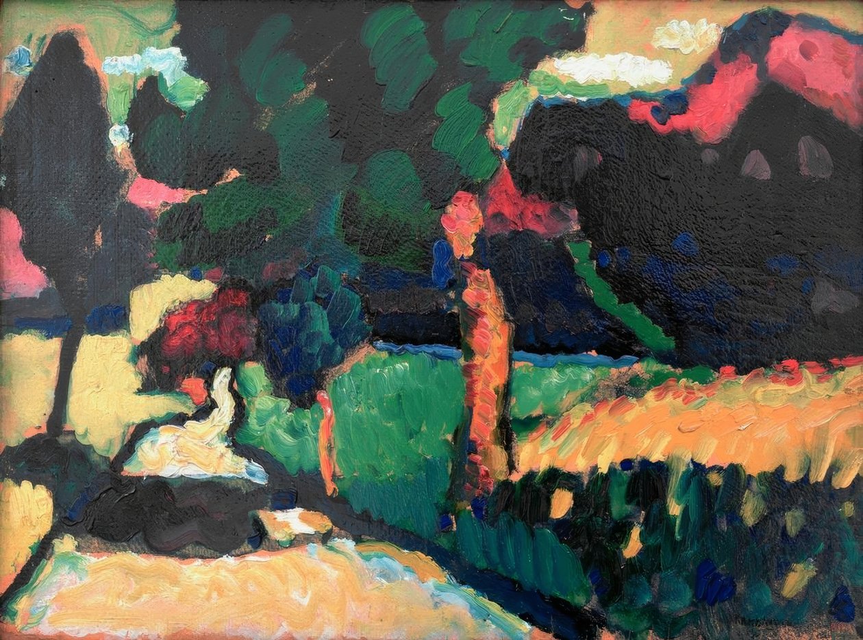 Murnau - paisagem de verão de Wassily Kandinsky