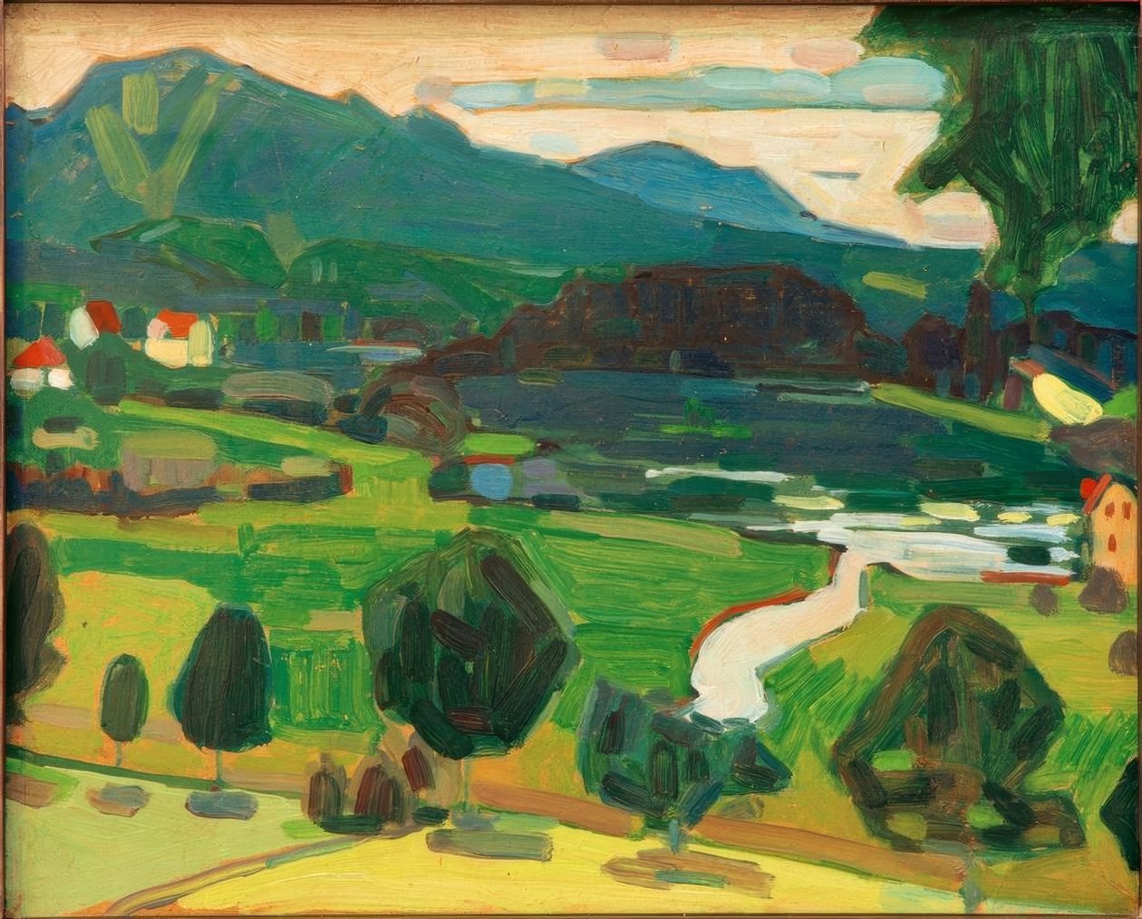 Murnau vista sobre o Staffelsee de Wassily Kandinsky