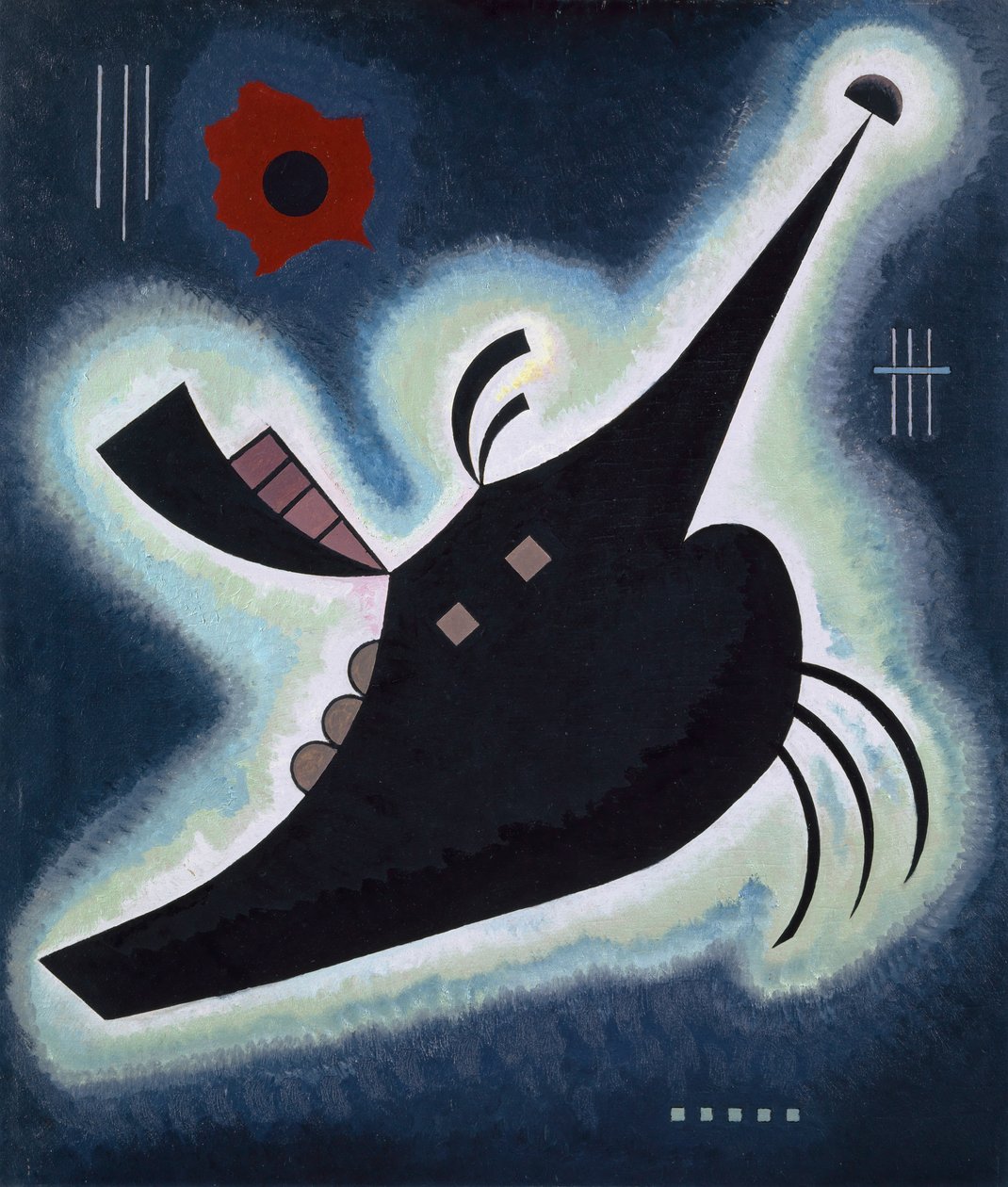 Apontou o preto, 1931 de Wassily Kandinsky
