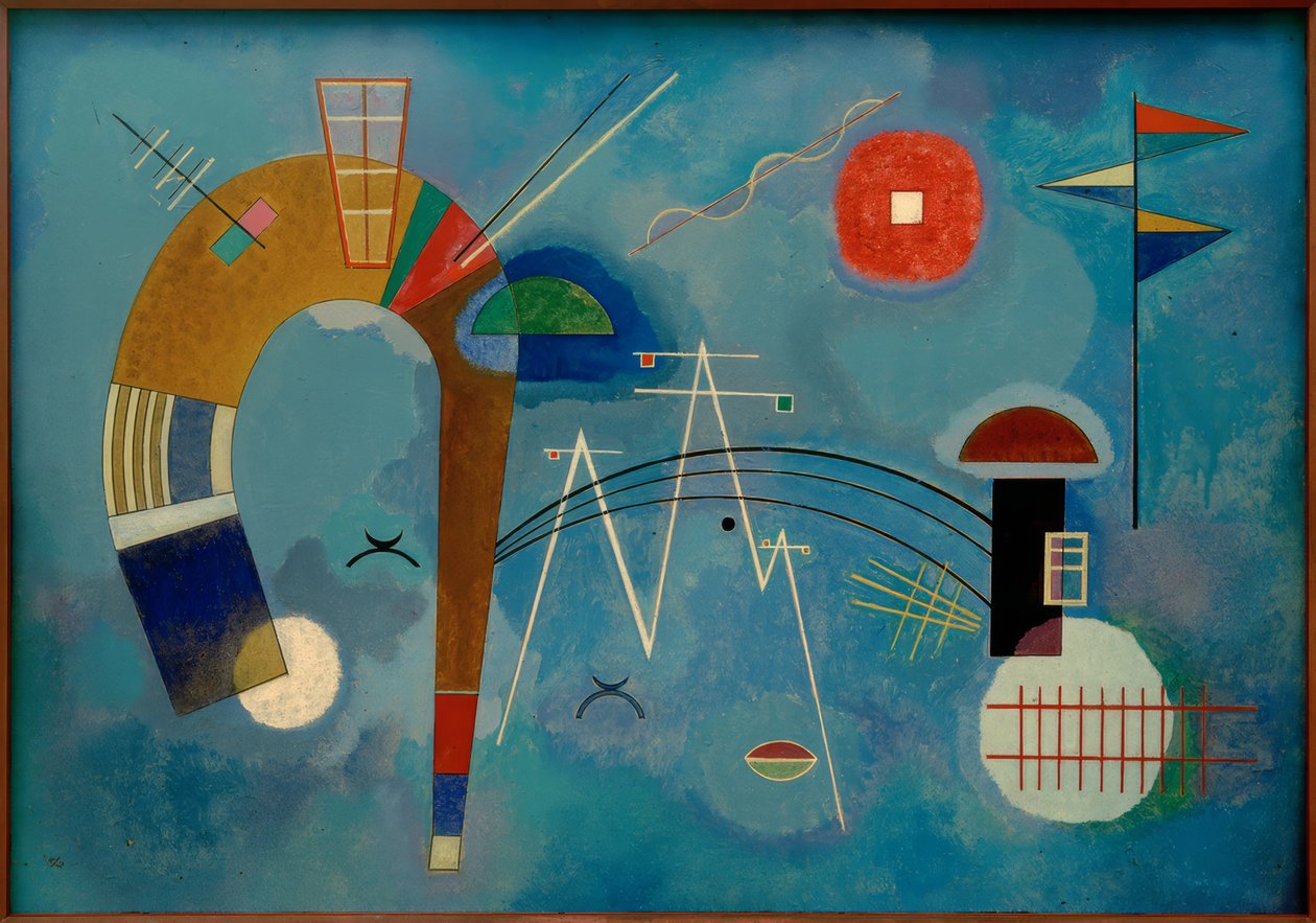 Redondo e pontiagudo de Wassily Kandinsky