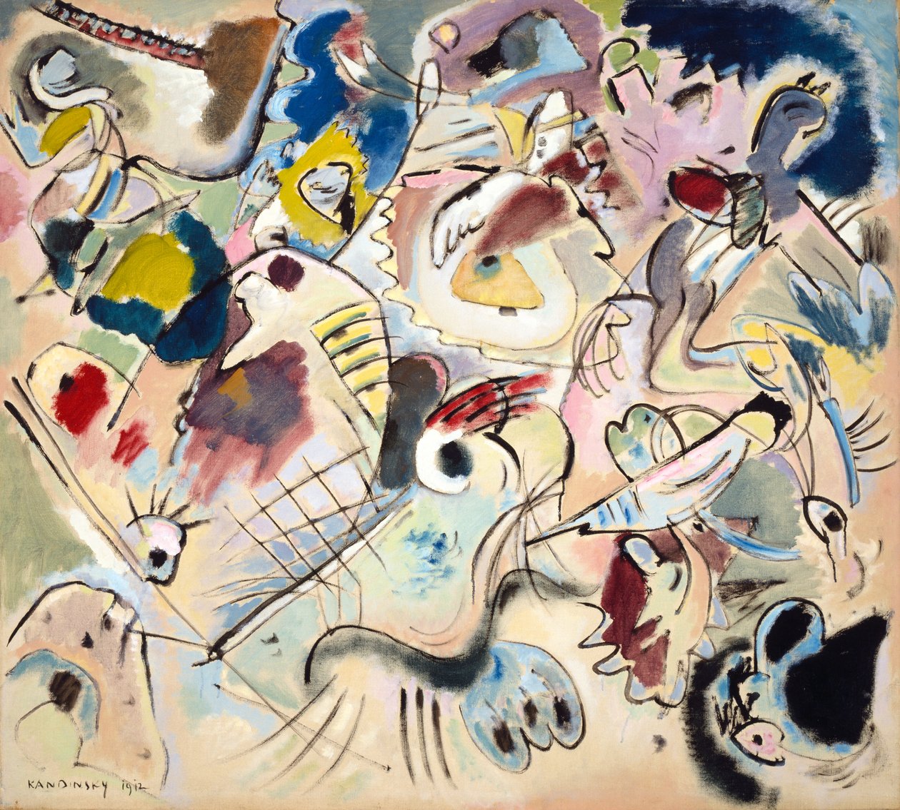 Esboço 160A, 1912 de Wassily Kandinsky