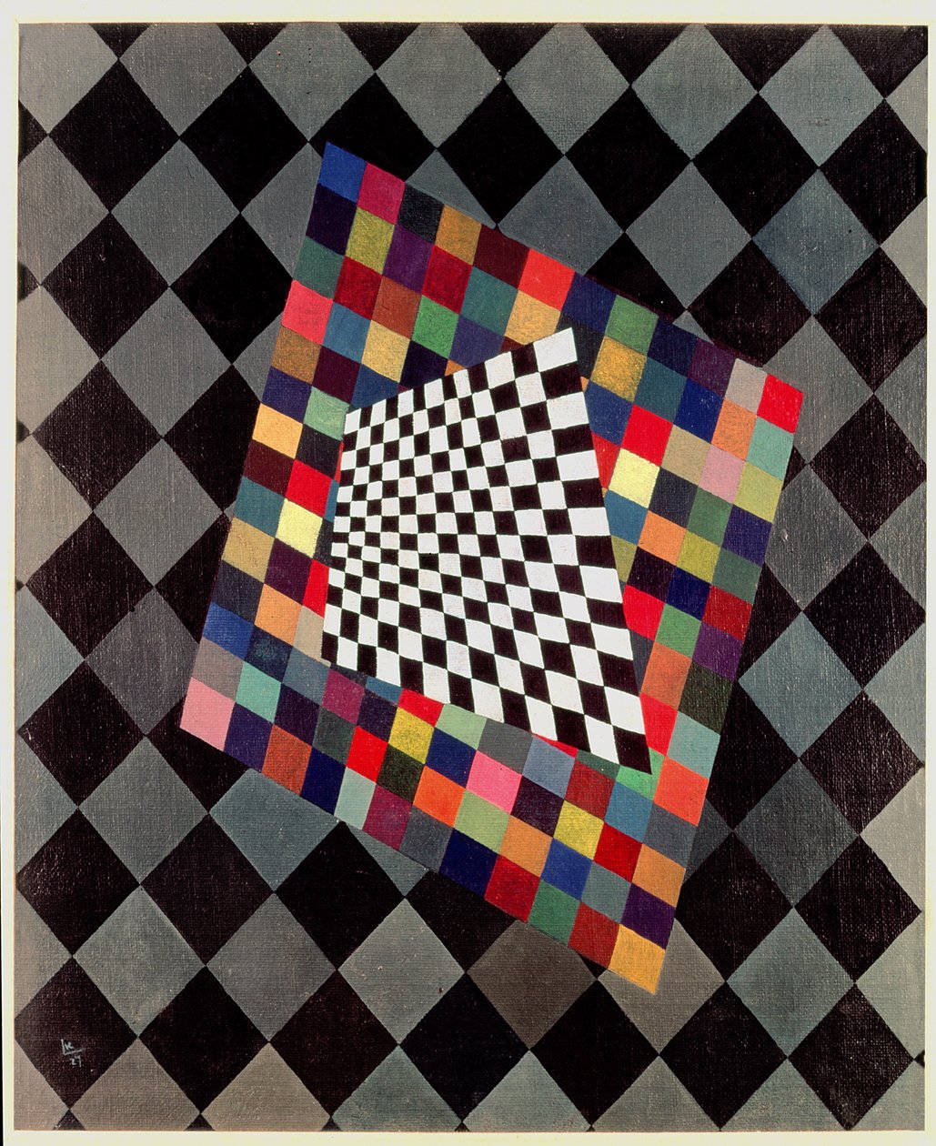 Square, 1927 (painel) de Wassily Kandinsky