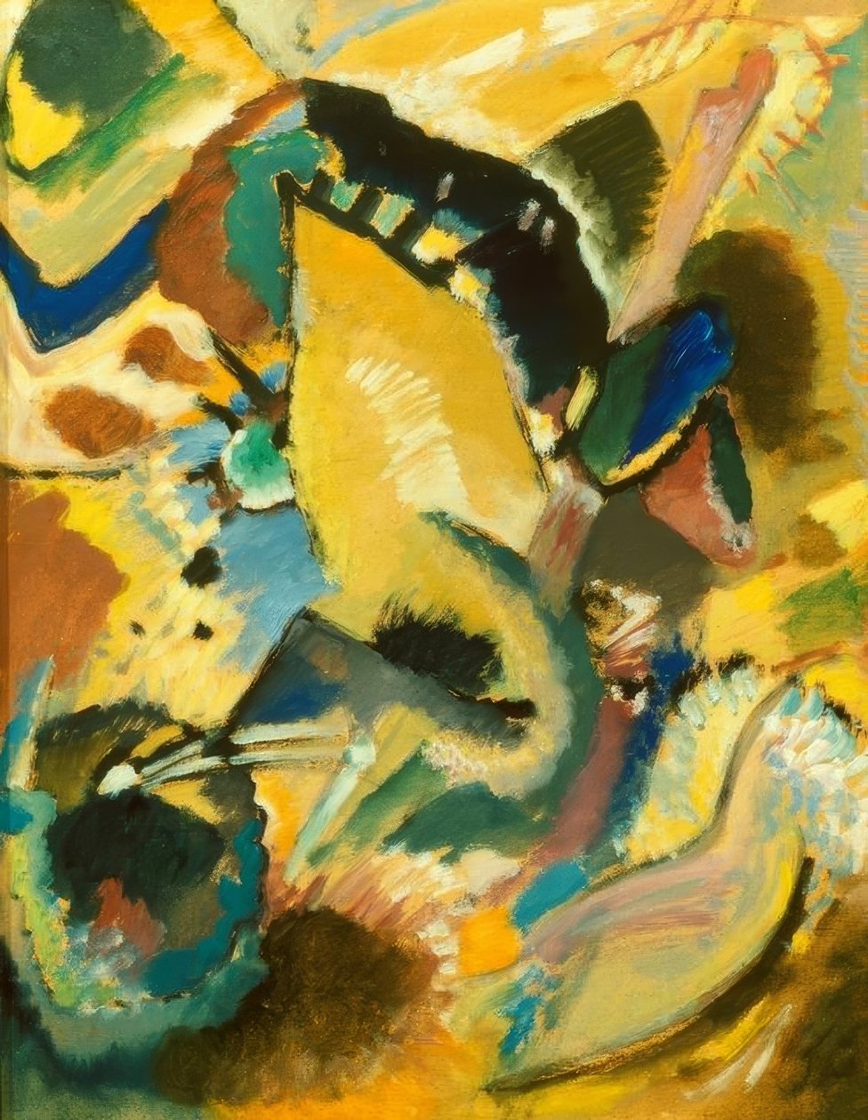Estudo do mural de Edwin R. Campbell No. 2 de Wassily Kandinsky