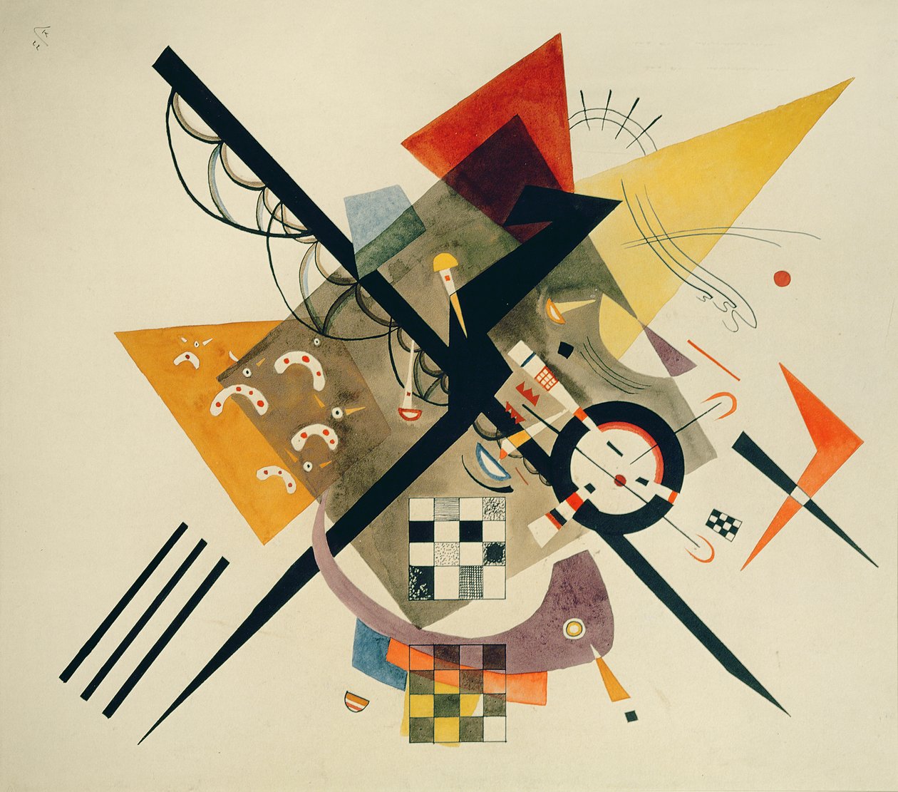 Estude para no branco II, 1922 de Wassily Kandinsky