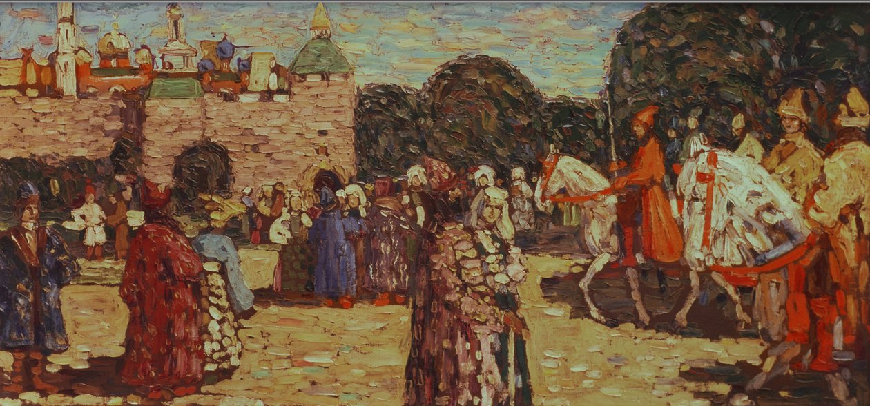 Domingo, Rússia antiga, 1904 de Wassily Kandinsky
