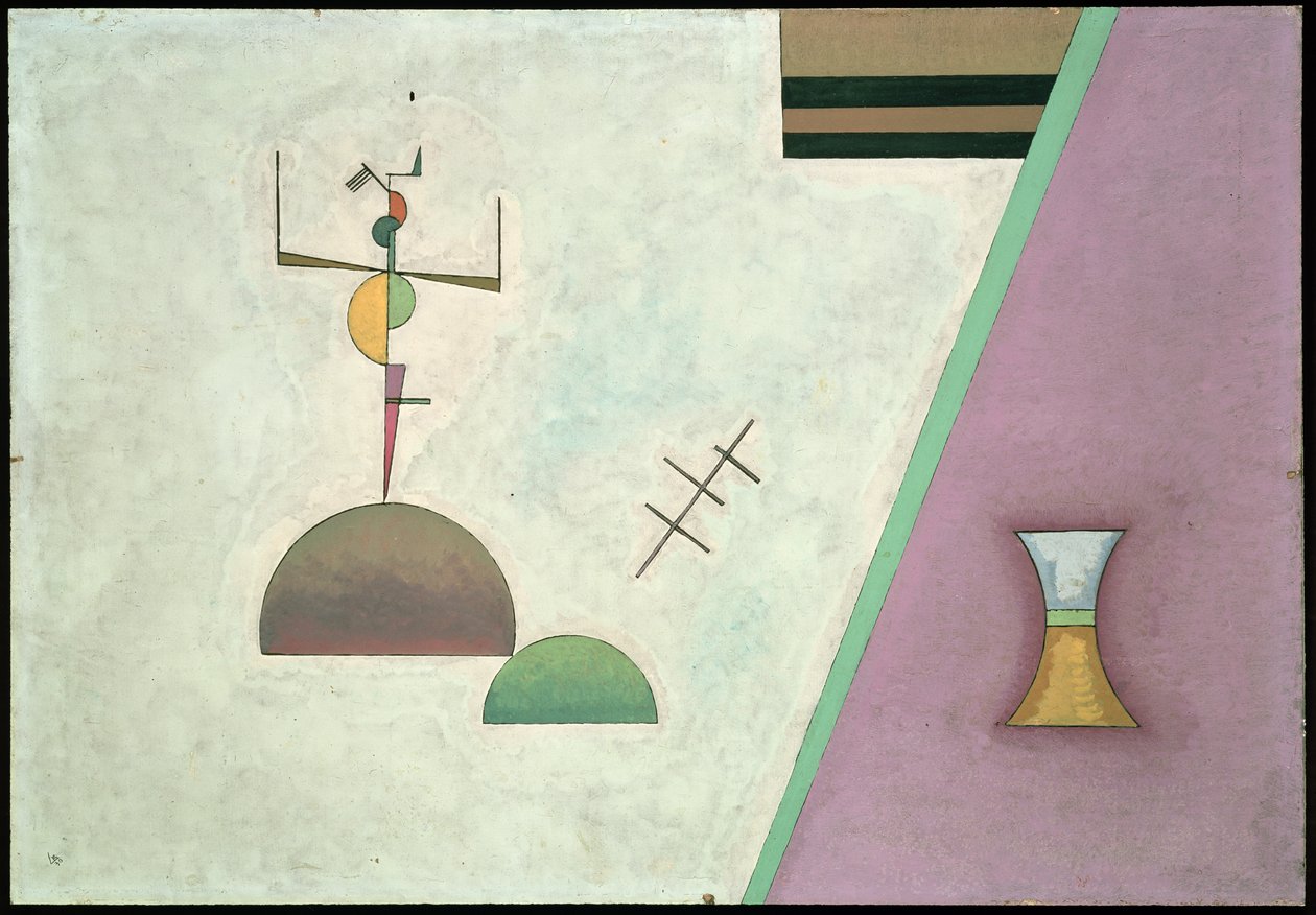 Duas linhas pretas, 1930 de Wassily Kandinsky