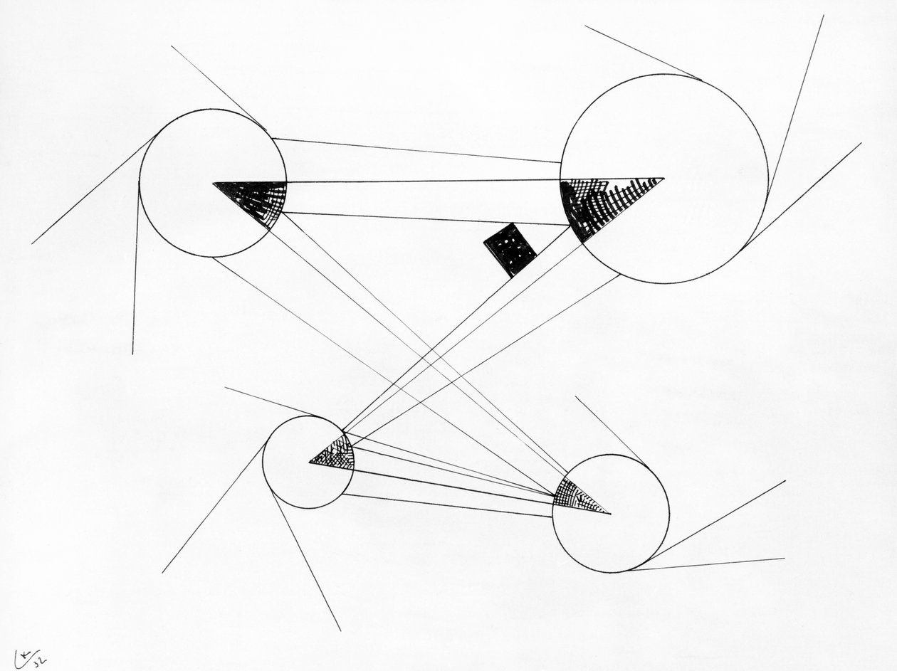 Sem título, 1932 (caneta e nanquim) de Wassily Kandinsky