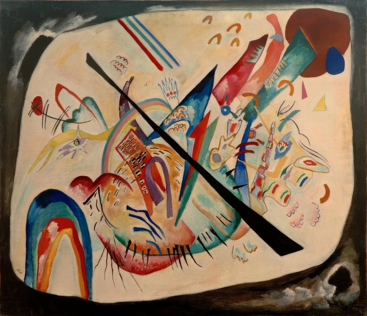 Oval branco de Wassily Kandinsky