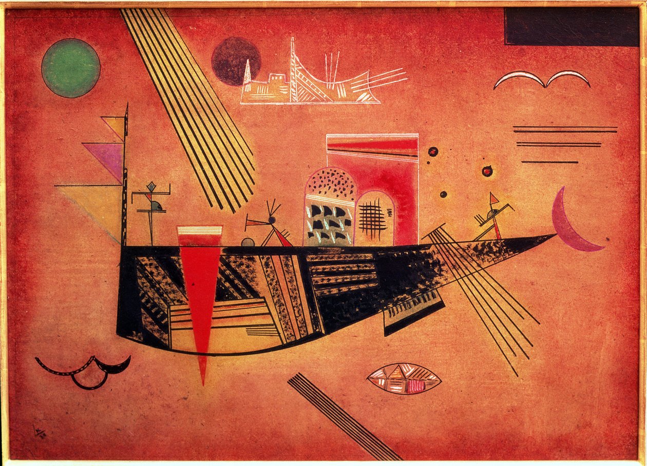 Excêntrico, 1930 (óleo sobre papelão) de Wassily Kandinsky