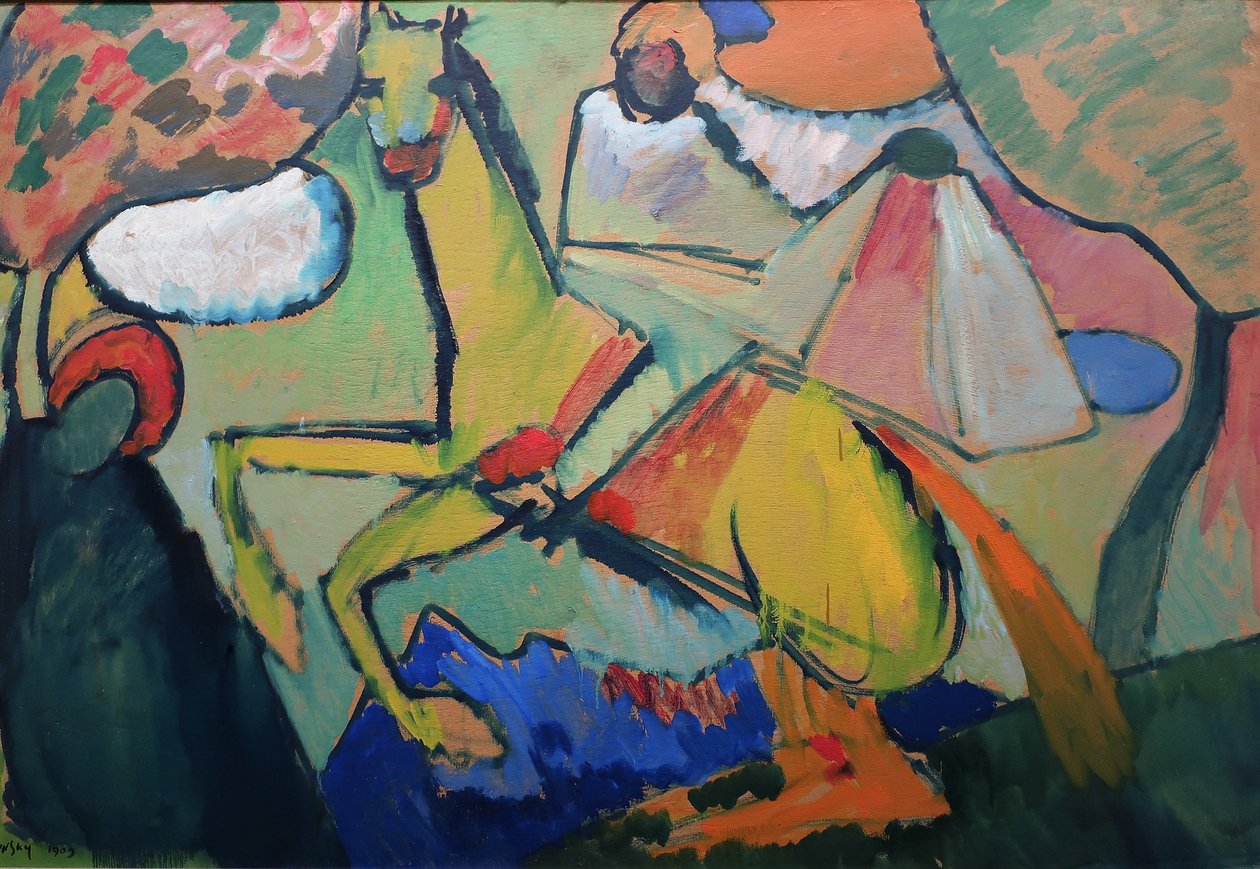 1909 Cavaleiro de Kandinsky de Wassily Kandinsky