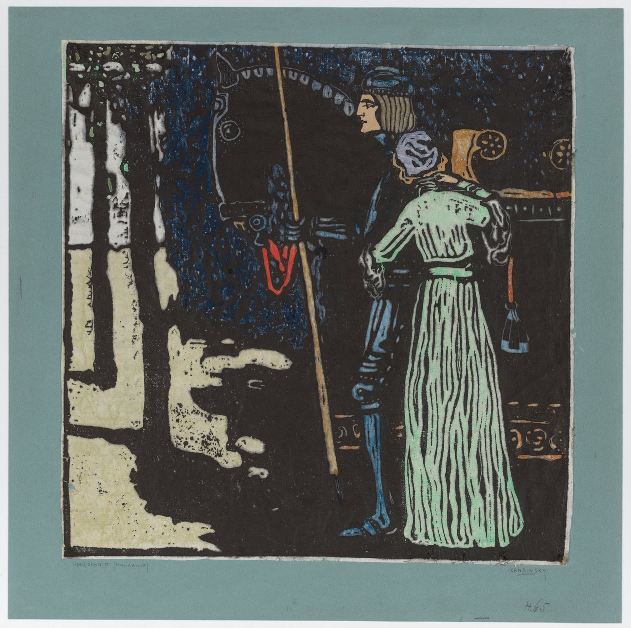Adeus (Versão Longa) (Segunda Versão) de Wassily Kandinsky
