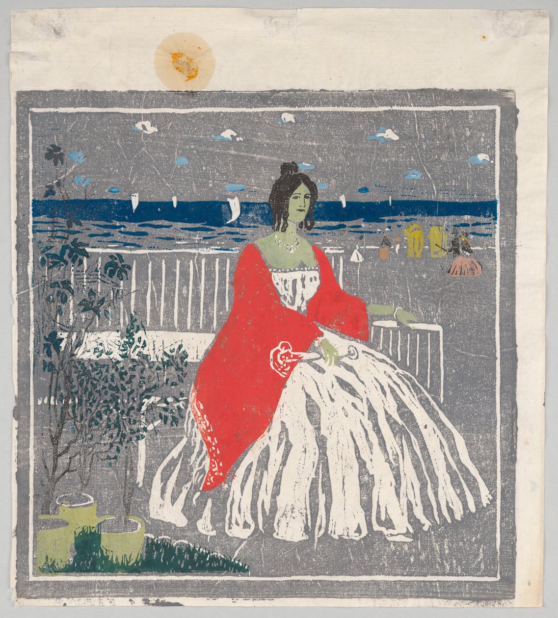 Na praia (ver GMS 217) de Wassily Kandinsky