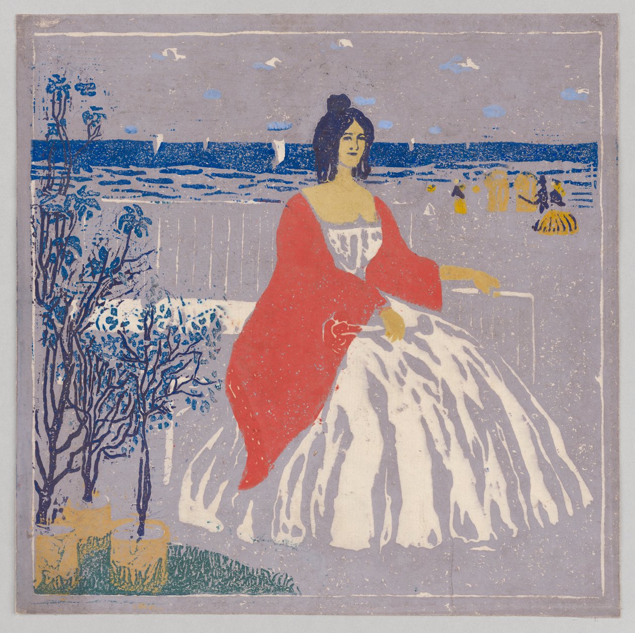 Na praia de Wassily Kandinsky