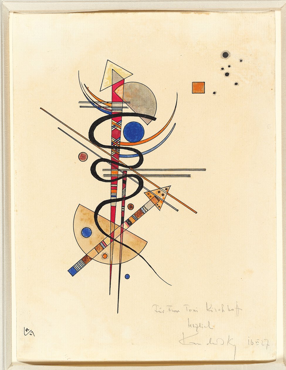 Aquarela para a Sra. Toni Kirchhoff de Wassily Kandinsky