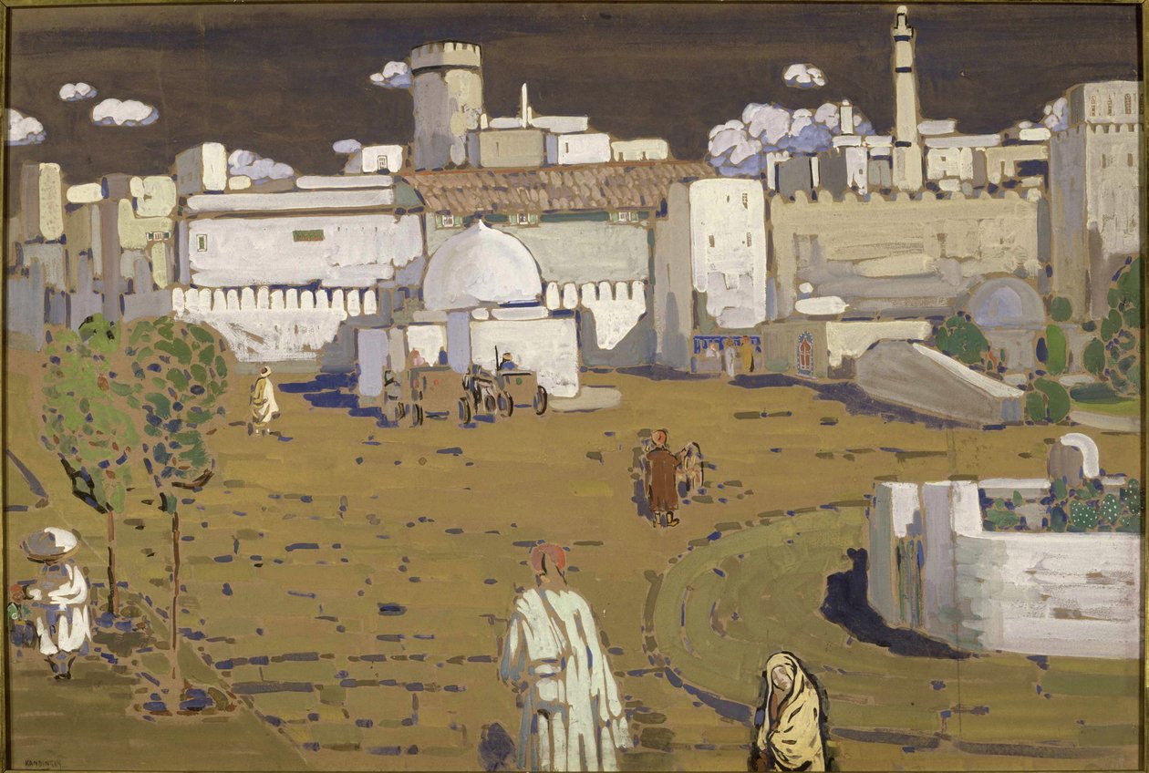 Cidade árabe, 1905. de Wassily Kandinsky