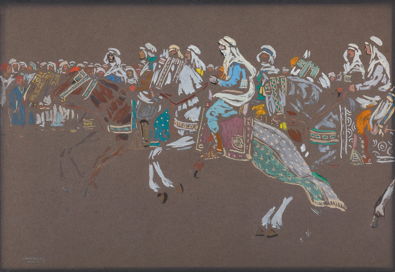 Cavalaria árabe de Wassily Kandinsky