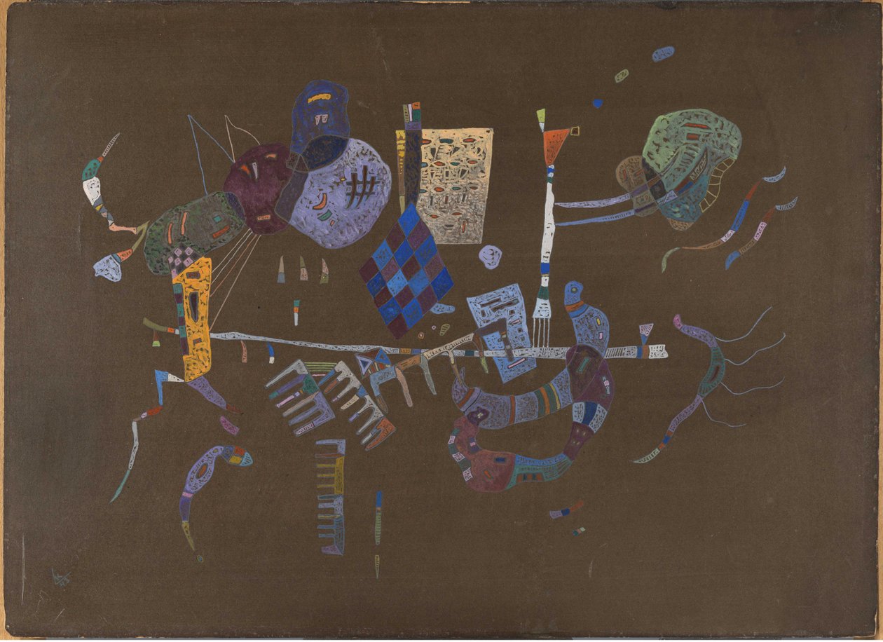 Em torno da linha, 1943. de Wassily Kandinsky