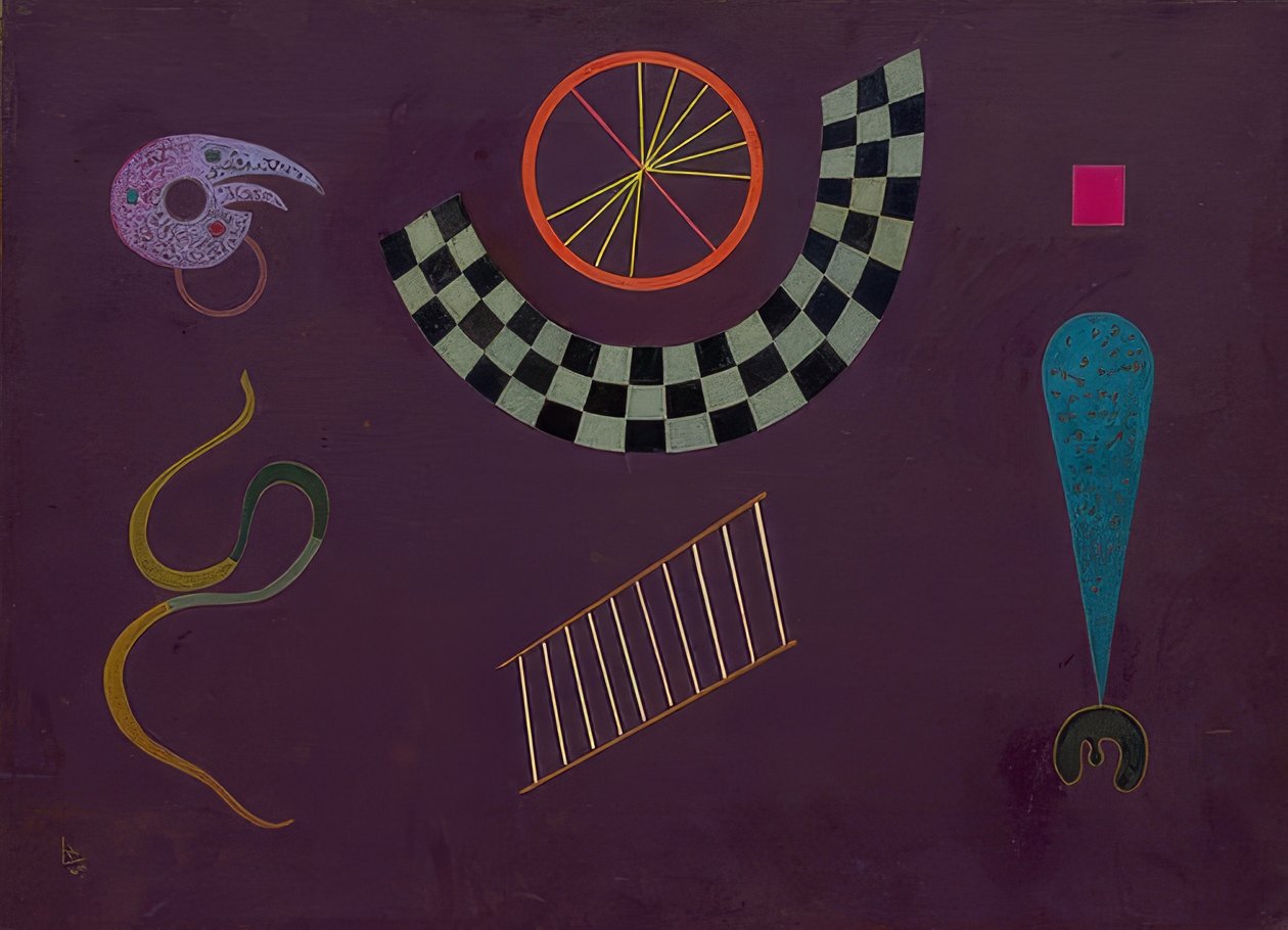 Band mit Karrees. 1944 de Wassily Kandinsky