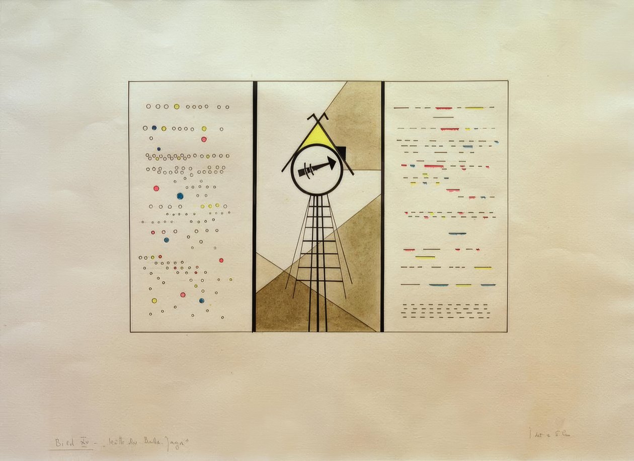 Fotos de uma exposição, foto XV: A cabana dos Baba-Jaga de Wassily Kandinsky