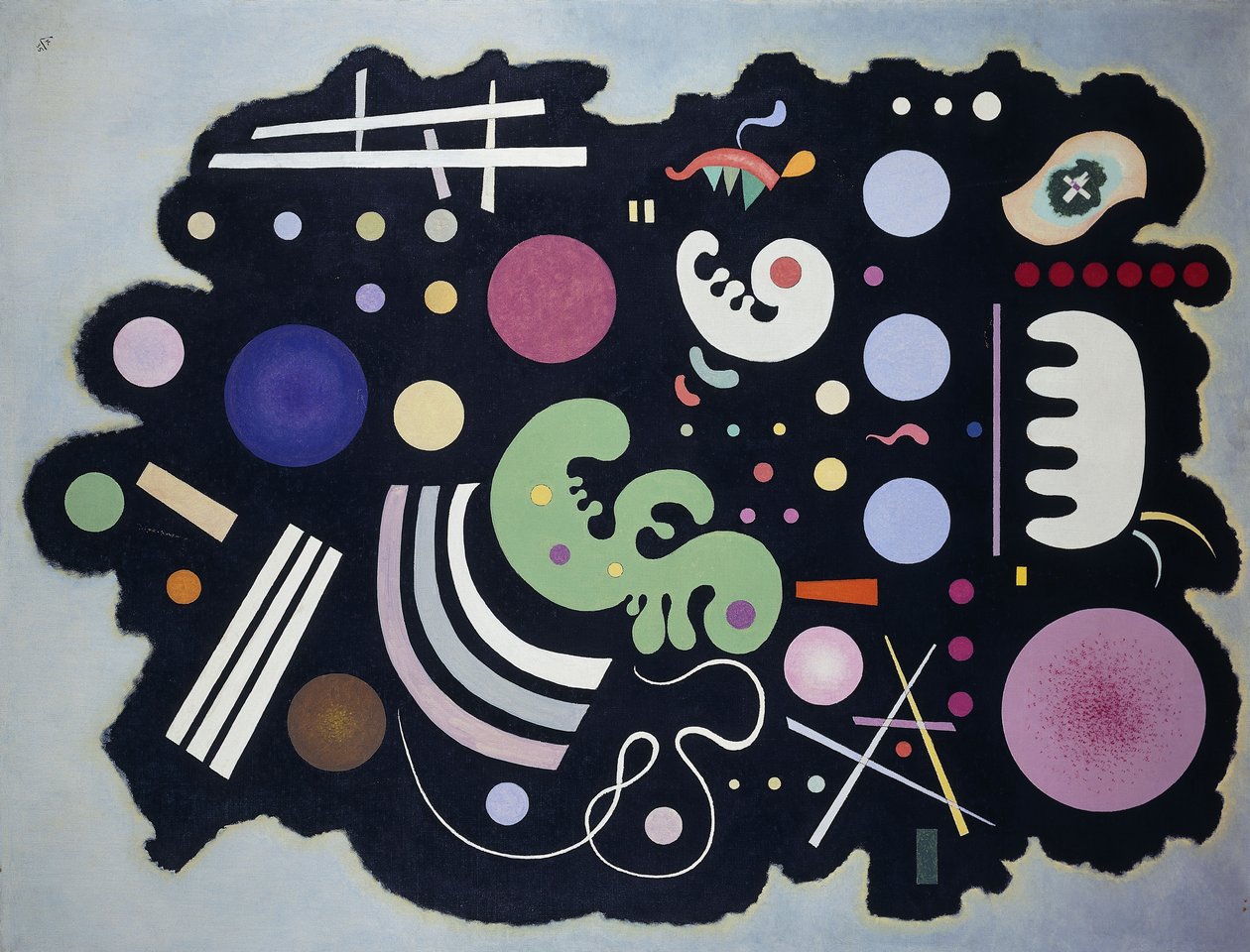 Patchwork preto; Noir Bigarre de Wassily Kandinsky