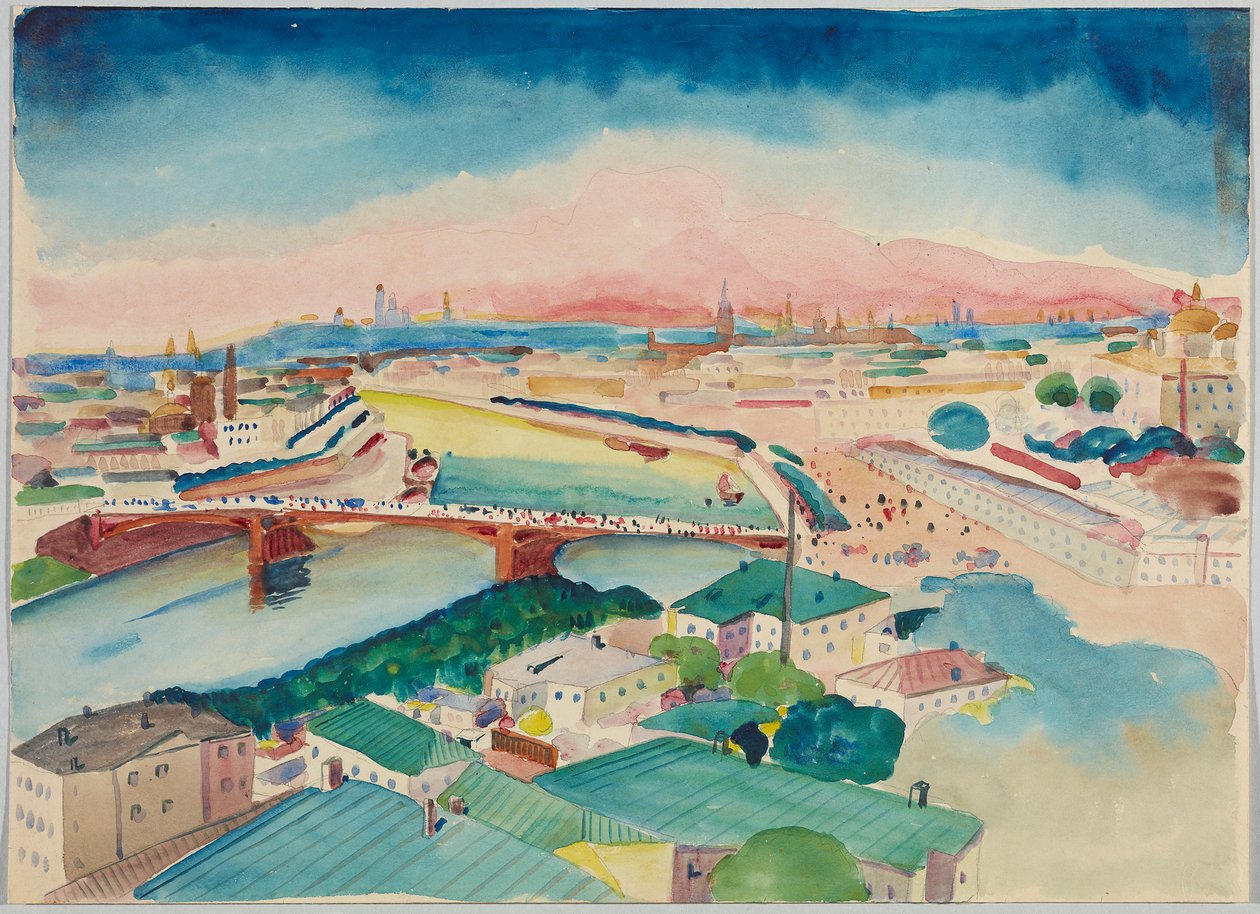 Vista de Moscovo de Wassily Kandinsky