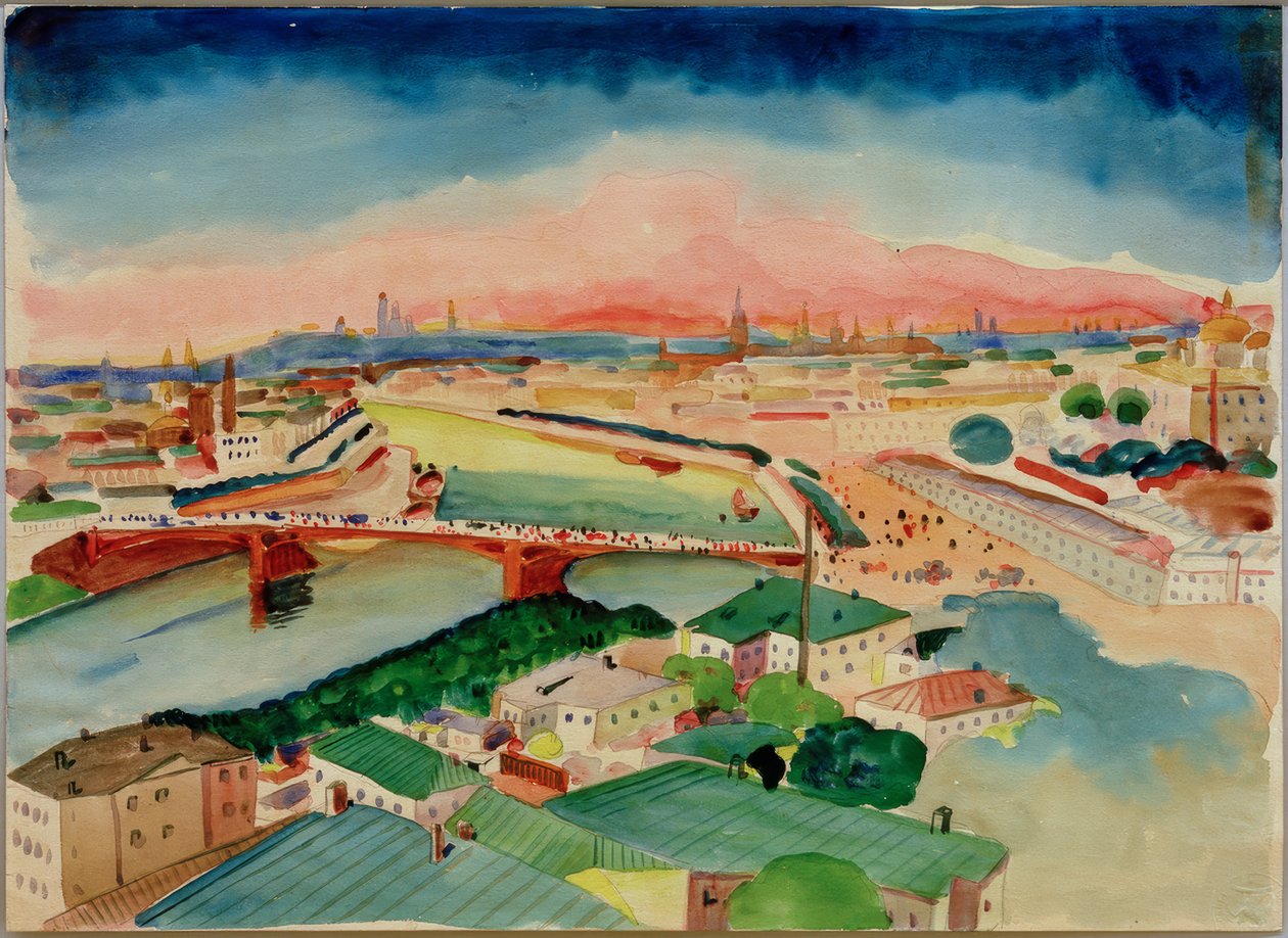 Vista de Moscou de Wassily Kandinsky