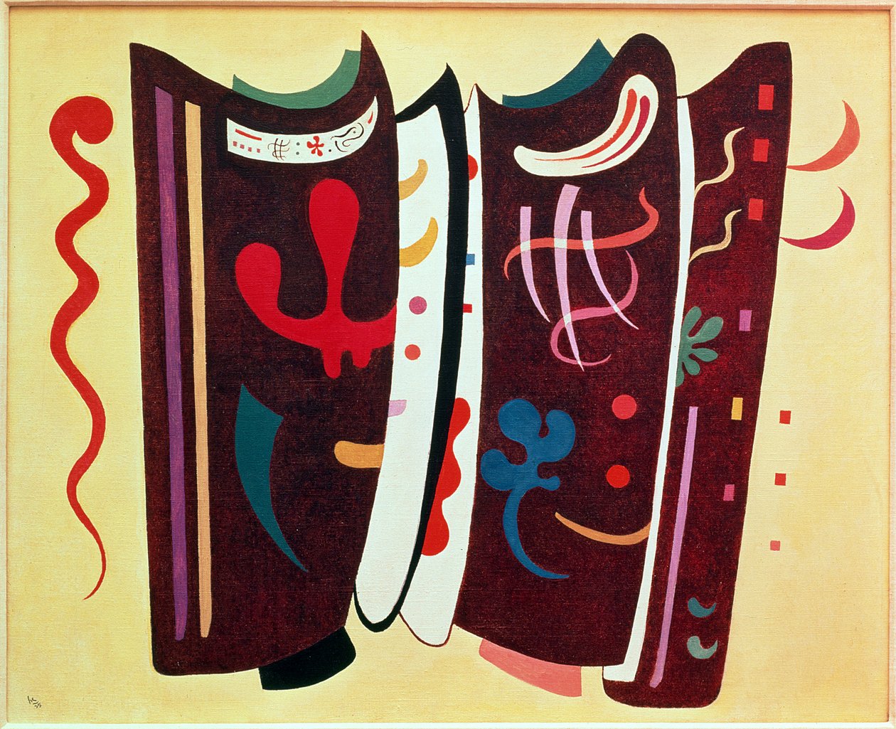 Marrom com suplemento de Wassily Kandinsky