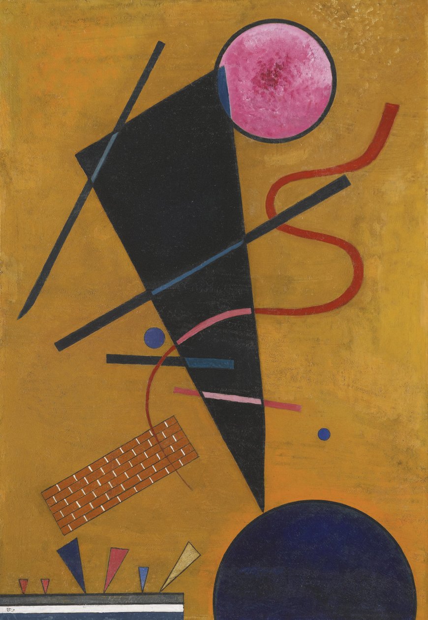 Pintura "Contacto" de Vassily Kandinsky (ou Wassily Kandinski ou Kandinskij de Wassily Kandinsky