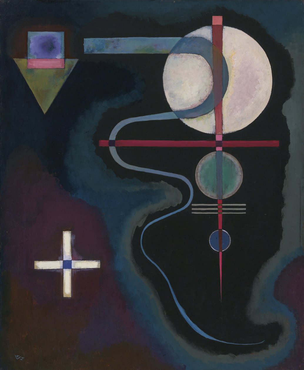 "Energia fria" Peinture de Vassily Kandinsky (ou Wassily Kandinski ou Kandinskij) de Wassily Kandinsky