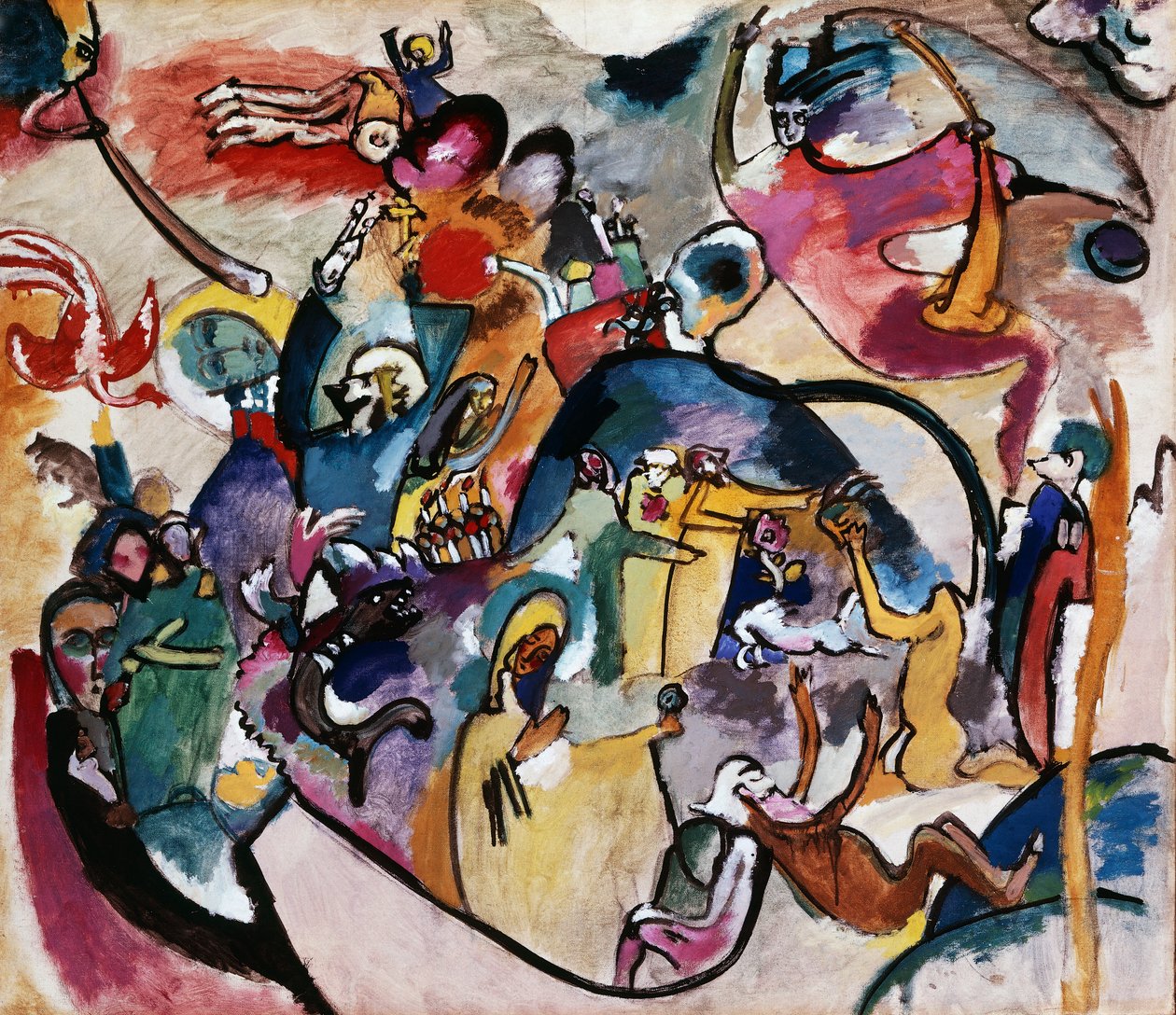 Casais em Castle Park II de Wassily Kandinsky