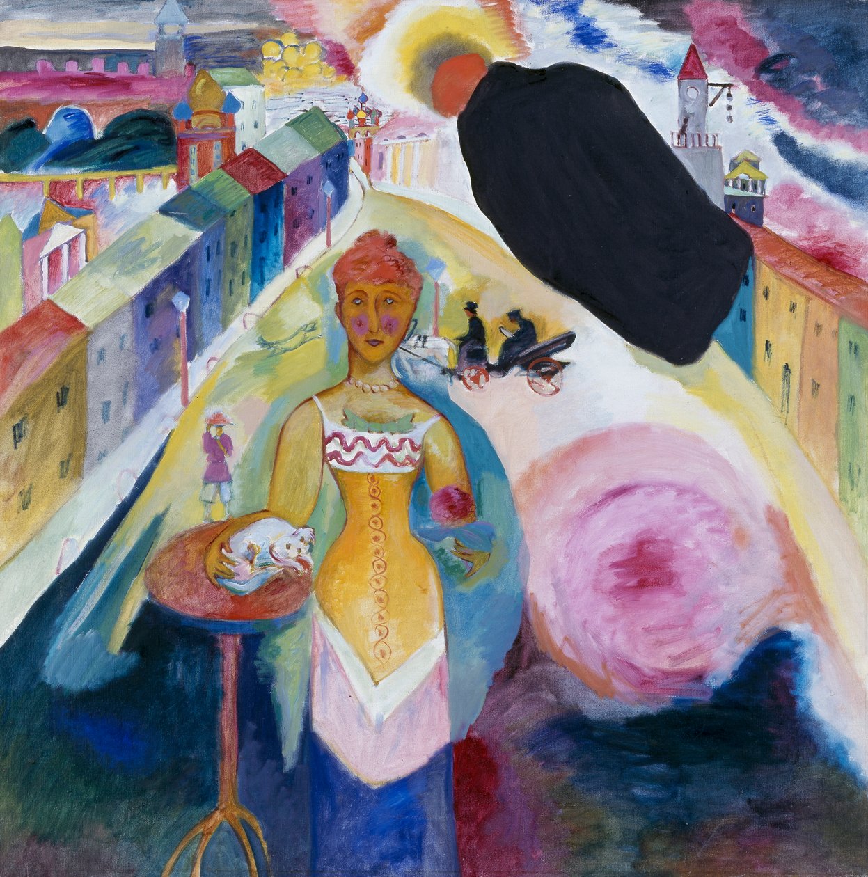 Dama em Moscovo de Wassily Kandinsky