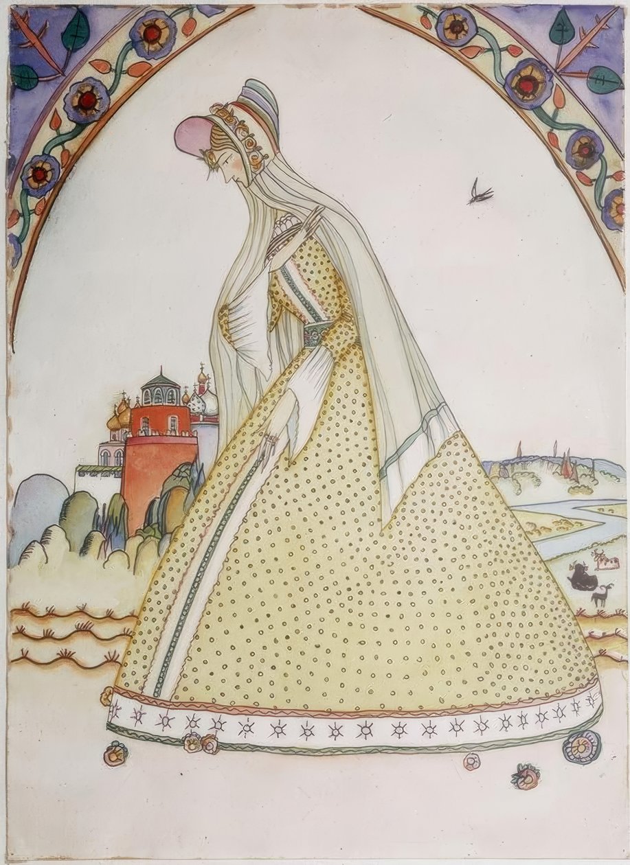 Senhora com saia de argola de Wassily Kandinsky