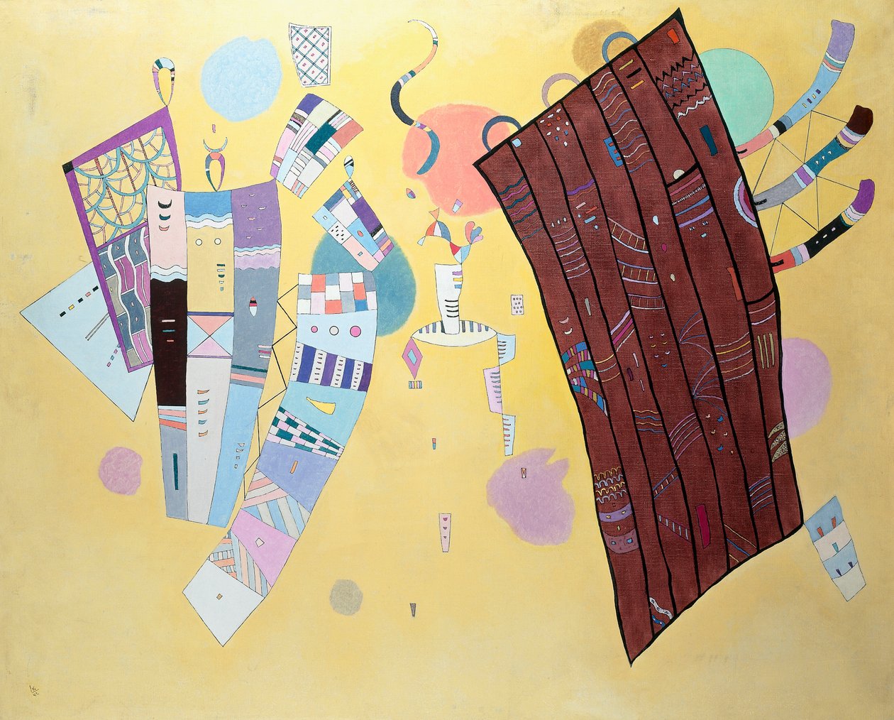 Tensões delicadas de Wassily Kandinsky