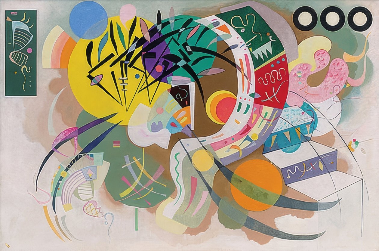 Kurve dominante (curva dominante). 1936 de Wassily Kandinsky