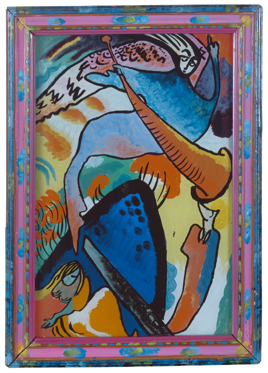 Anjo do Juízo Final (Fragmento do Juízo Final) de Wassily Kandinsky