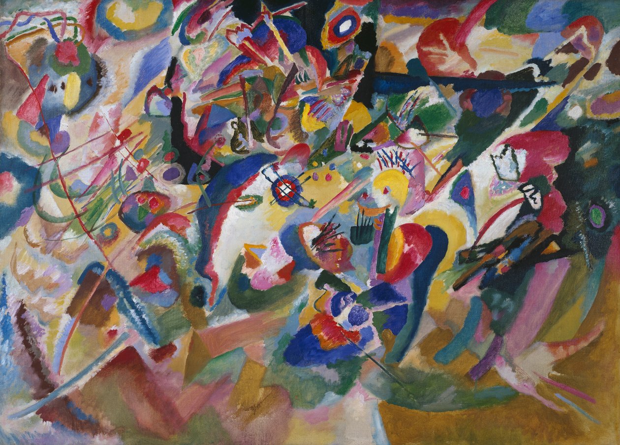 Estudo 3 para «Composição VII» de Wassily Kandinsky