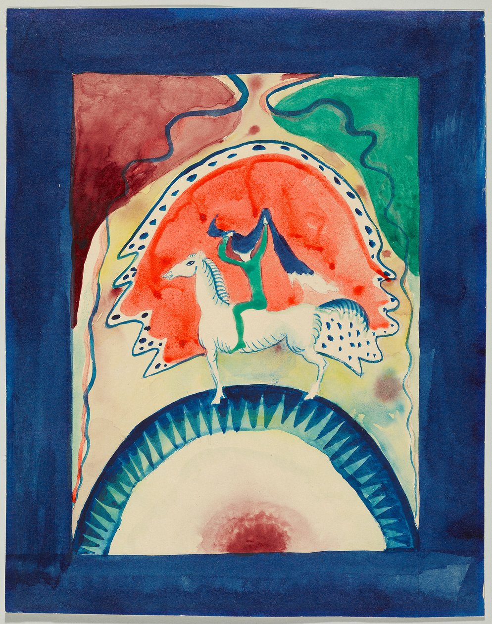 Projecto para a capa do almanaque «Der Blaue Reiter» de Wassily Kandinsky