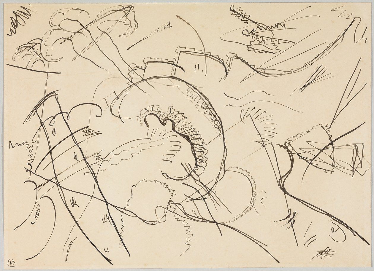 Desenho para "Imagem com margem branca de Wassily Kandinsky