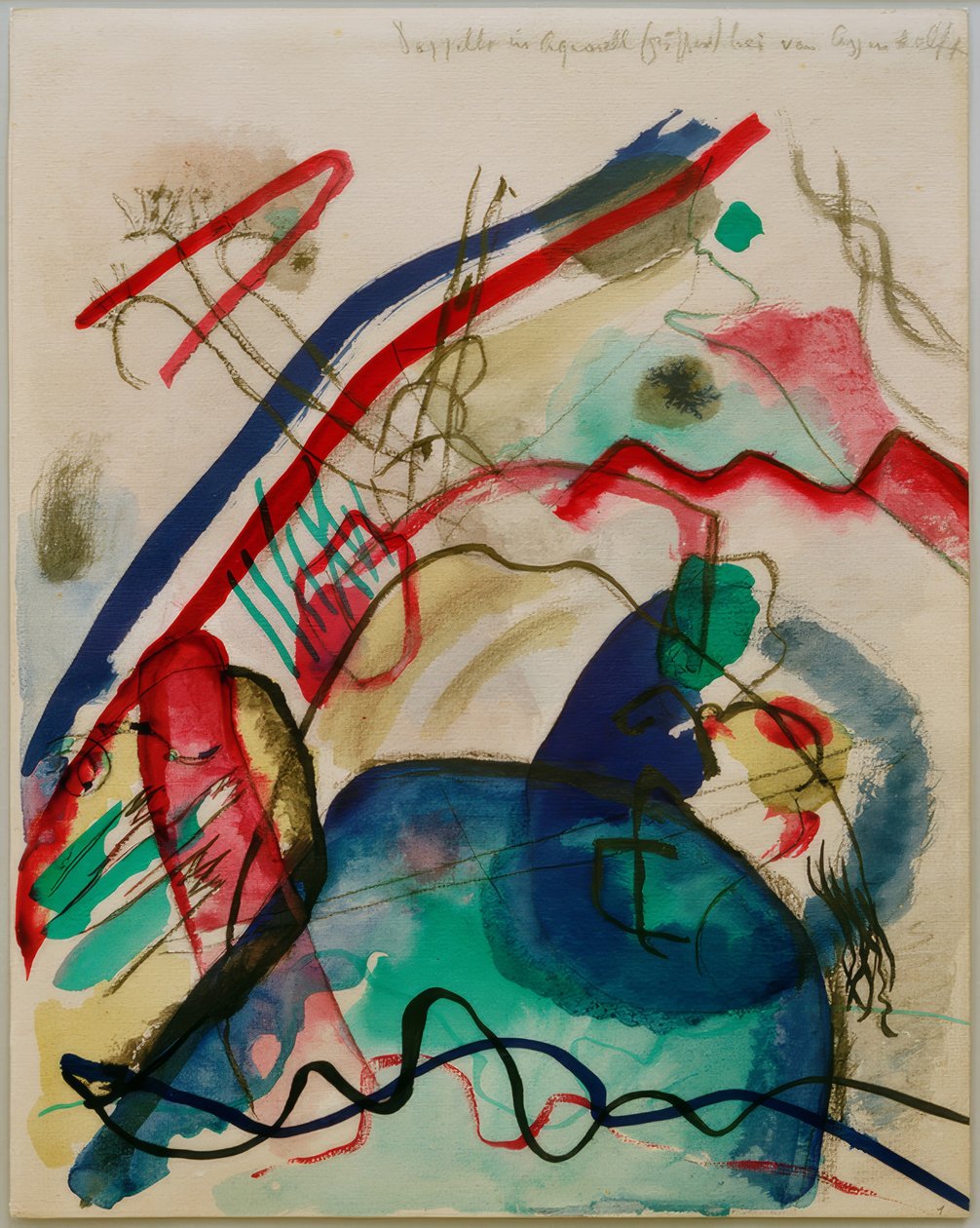 Design para imagem com borda branca de Wassily Kandinsky
