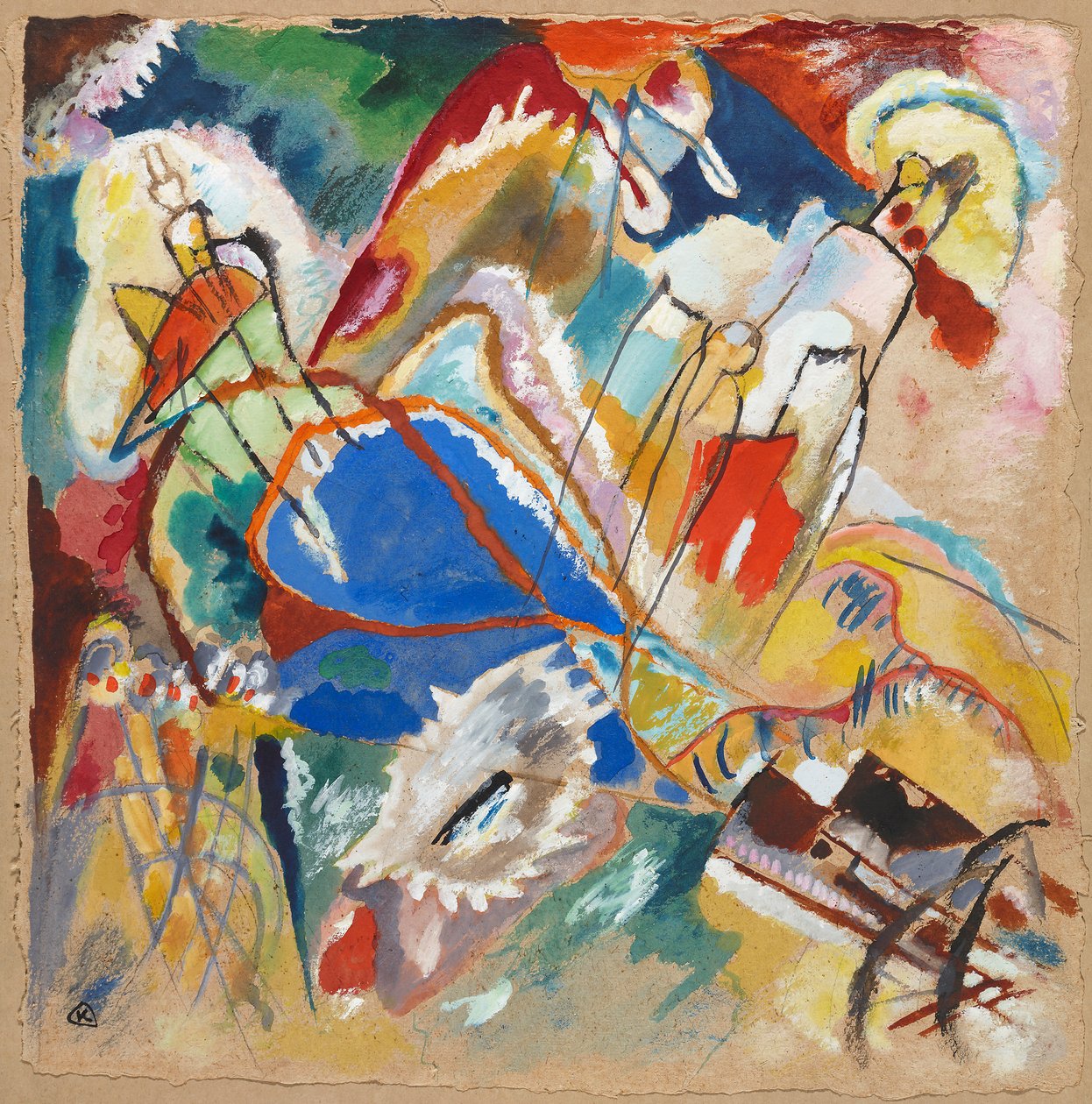 Estudo para «Improvisação 30 (Canhões)» de Wassily Kandinsky