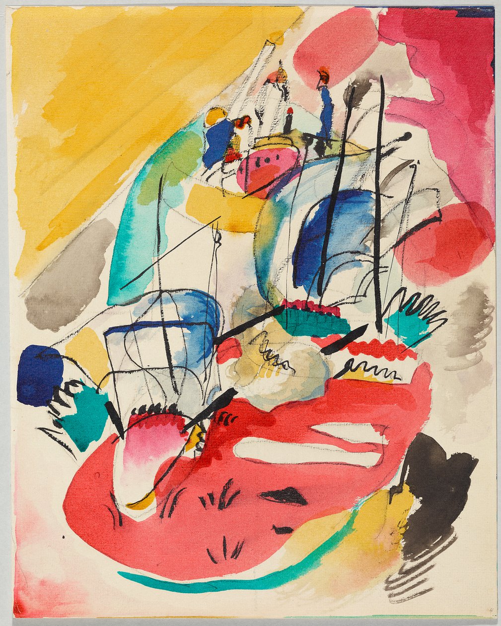 Estudo para «Improvisação 31 (Batalha naval)» de Wassily Kandinsky